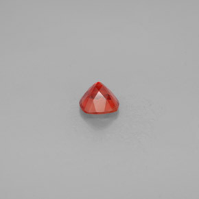 0.77캐럿 천연 허니 오렌지 안데신 라브라도라이트, 쿠션 컷, 6×5.9 mm, VS