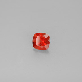 0.72캐럿 천연 허니 오렌지 안데신 래브라도라이트, 쿠션 컷, VS