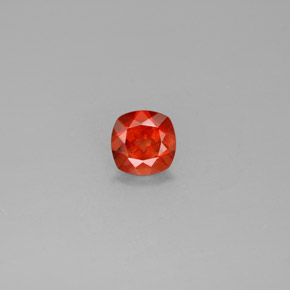 0.76캐럿 천연 허니 오렌지 안데신 라브라도라이트, 쿠션 컷, 6.2×6.1 mm, VS