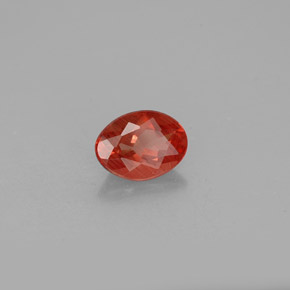 1.03캐럿 천연 허니 레드 안데신 라브라도라이트, 타원형 컷, 8.1×6 mm, VS