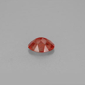 1.03캐럿 천연 허니 레드 안데신 라브라도라이트, 타원형 컷, 8.1×6 mm, VS