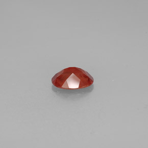 0.96캐럿 천연 허니 레드 안데신 라브라도라이트, 타원형 컷, 8.1×6.1 mm, VS