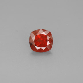1.08캐럿 천연 허니 레드 안데신 라브라도라이트, 쿠션 컷, 7×6.9 mm, VS