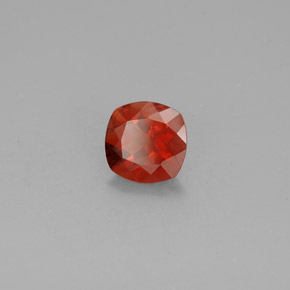 1.08캐럿 천연 허니 레드 안데신 라브라도라이트, 쿠션 컷, 7×6.9 mm, VS