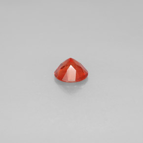 1.09캐럿 천연 허니 오렌지 안데신 래브라도라이트, 라운드 컷, VS-SI