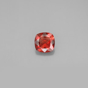 0.72캐럿 천연 허니 레드 안데신 라브라도라이트, 쿠션 컷, 6.2×6.2 mm, VS-SI