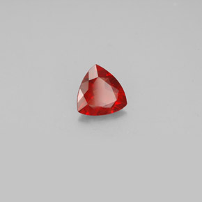 0.81캐럿 천연 허니 레드 안데신 라브라도라이트, 트릴리언, 7.3×7.1 mm, VS-SI