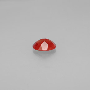 0.99캐럿 천연 허니 오렌지 안데신 라브라도라이트, 타원형 컷, 8.1×6.1 mm, SI