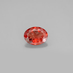 1.19캐럿 천연 허니 오렌지 안데신 라브라도라이트, 타원형 컷, 9×6.8 mm, SI