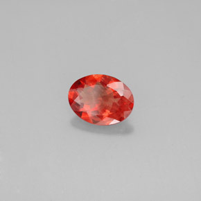 1.19캐럿 천연 허니 오렌지 안데신 라브라도라이트, 타원형 컷, 9×6.8 mm, SI