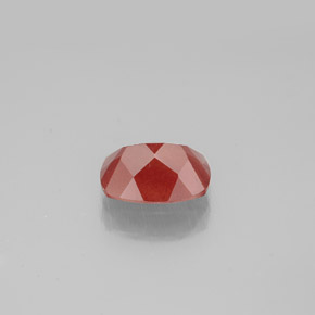 1.06캐럿 천연 허니 레드 안데신 라브라도라이트, 쿠션 컷, 8.1×6 mm, SI