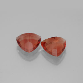 캐럿 천연 허니 오렌지 안데신 라브라도라이트 보석, 트릴리언, 7.4×7.2 mm, VVS-VS