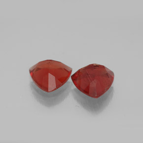 캐럿 천연 허니 오렌지 안데신 라브라도라이트 보석, 트릴리언, 7×6.9 mm, VVS-VS