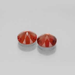 캐럿 천연 허니 오렌지 안데신 라브라도라이트 보석, 라운드 컷, 6.13 mm, VVS-VS
