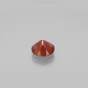 0.64캐럿 천연 허니 오렌지 안데신 라브라도라이트, 라운드 컷, 6.12 mm, VVS-VS