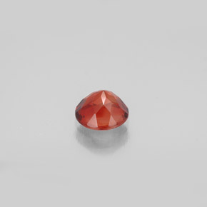 0.71캐럿 천연 허니 오렌지 안데신 라브라도라이트, 라운드 컷, 6.03 mm, VVS-VS