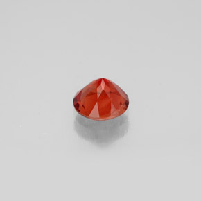 0.61캐럿 천연 허니 오렌지 안데신 라브라도라이트, 라운드 컷, 5.85 mm, VVS-VS