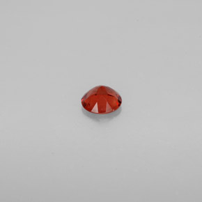 0.54캐럿 천연 허니 오렌지 안데신 라브라도라이트, 라운드 컷, 5.75 mm, VS