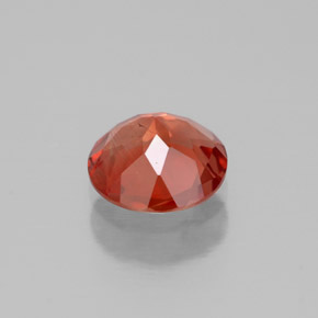 0.65캐럿 천연 허니 오렌지 안데신 라브라도라이트, 라운드 컷, 6.14 mm, VS