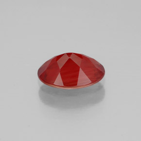 0.80캐럿 천연 오렌지 레드 안데신 라브라도라이트, 타원형 컷, 7.9×5.8 mm, VVS-VS