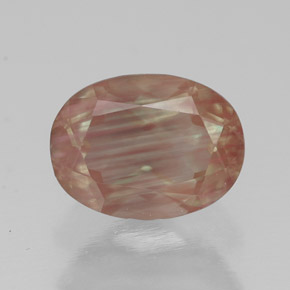 1.36캐럿 천연 허니 레드 안데신 라브라도라이트, 투명한, 8.2×6.1 mm, 투명/반투명
