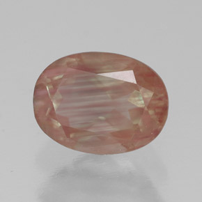 1.36캐럿 천연 허니 레드 안데신 라브라도라이트, 투명한, 8.2×6.1 mm, 투명/반투명