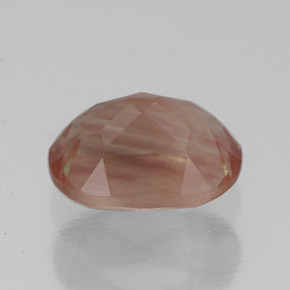 1.36캐럿 천연 허니 레드 안데신 라브라도라이트, 투명한, 8.2×6.1 mm, 투명/반투명