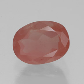 1.50캐럿 천연 허니 레드 안데신 라브라도라이트, 투명한, 8.4×6.3 mm, 투명/반투명
