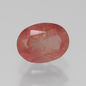 1.30캐럿 천연 허니 레드 안데신 라브라도라이트, 투명한, 8.1×6.1 mm, 투명/반투명