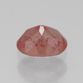 1.30캐럿 천연 허니 레드 안데신 라브라도라이트, 투명한, 8.1×6.1 mm, 투명/반투명