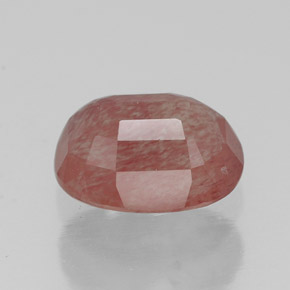 1.44캐럿 천연 허니 레드 안데신 라브라도라이트, 투명한, 8.1×6.2 mm, 투명/반투명