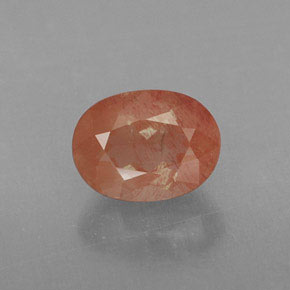 1.14캐럿 천연 허니 레드 안데신 래브라도라이트, 투명한, 투명/반투명