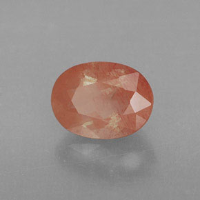 1.14캐럿 천연 허니 레드 안데신 래브라도라이트, 투명한, 투명/반투명