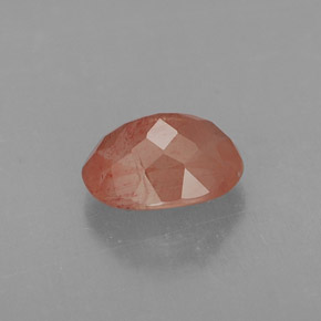 1.14캐럿 천연 허니 레드 안데신 래브라도라이트, 투명한, 투명/반투명