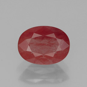 1.06캐럿 천연 허니 레드 안데신 라브라도라이트, 투명한, 8×6 mm, 투명/반투명