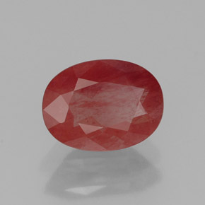1.06캐럿 천연 허니 레드 안데신 라브라도라이트, 투명한, 8×6 mm, 투명/반투명