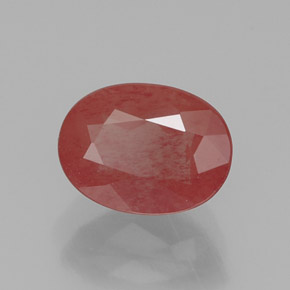 1.20캐럿 천연 허니 레드 안데신 라브라도라이트, 투명한, 8.1×6 mm, 투명/반투명