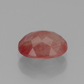 1.09캐럿 천연 허니 레드 안데신 라브라도라이트, 투명한, 8×6 mm, 투명/반투명