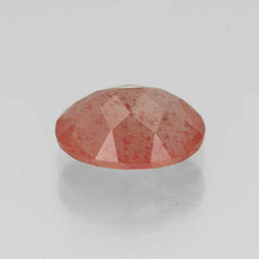 1.17캐럿 천연 허니 레드 안데신 라브라도라이트, 타원형 컷, 8.2×6.2 mm, VS
