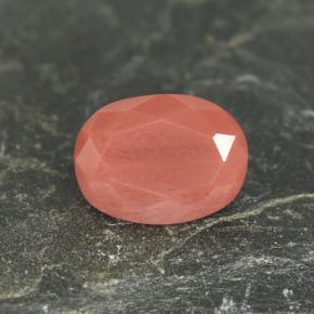 1.38캐럿 천연 허니 레드 안데신 라브라도라이트, 타원형 컷, 8.3×6.2 mm, VVS-VS