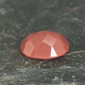 1.38캐럿 천연 허니 레드 안데신 라브라도라이트, 타원형 컷, 8.3×6.2 mm, VVS-VS