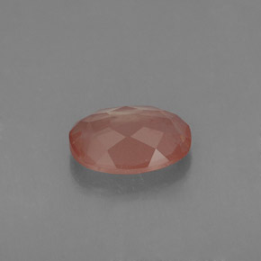 1.07캐럿 천연 허니 레드 안데신 라브라도라이트, 타원형 컷, 8.3×6.2 mm, VVS-VS