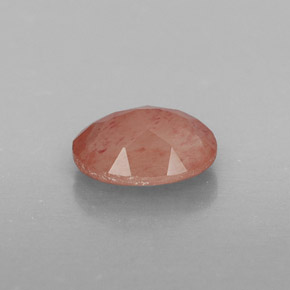0.85캐럿 천연 허니 레드 안데신 라브라도라이트, 투명한, 7.1×5.4 mm, 투명/반투명
