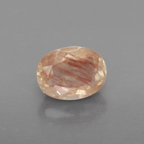 1.49캐럿 천연 허니 레드 안데신 래브라도라이트, 투명한, 투명/반투명