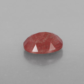 0.90캐럿 천연 허니 레드 안데신 라브라도라이트, 투명한, 7.3×5.3 mm, 투명/반투명