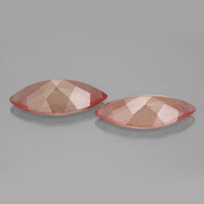 캐럿 천연 허니 오렌지 안데신 라브라도라이트 보석, 투명한, 13.9×7 mm, 투명/반투명