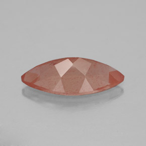 2.23캐럿 천연 허니 오렌지 안데신 라브라도라이트, 투명한, 13.9×7.1 mm, 투명/반투명