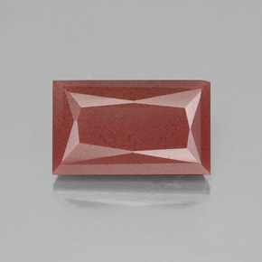 4.12캐럿 천연 허니 레드 안데신 라브라도라이트, 투명한, 12.3×7.4 mm, 투명/반투명