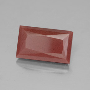 4.12캐럿 천연 허니 레드 안데신 라브라도라이트, 투명한, 12.3×7.4 mm, 투명/반투명