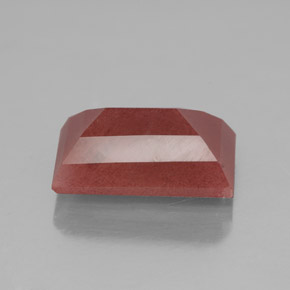 4.12캐럿 천연 허니 레드 안데신 라브라도라이트, 투명한, 12.3×7.4 mm, 투명/반투명